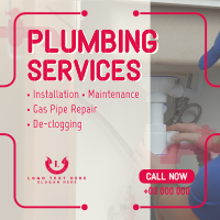 Plumbing Pipes Repair Instagram Post