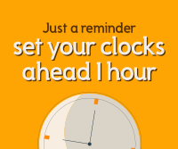 Daylight Saving Reminder Facebook Post