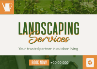 Landscape Garden Service Postcard