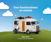 Rent Food Truck Facebook Post Design