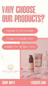 Skincare Minimal Product Facebook Story