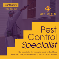 Minimal & Simple Pest Control Instagram Post