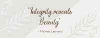 Beauty Dainty Pattern Facebook Cover