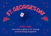 England St George Day Postcard