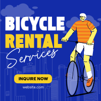 Modern Bicycle Rental Services Instagram Post