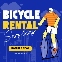 Modern Bicycle Rental Services Instagram Post Design