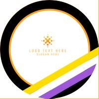 Angled Nonbinary Flag SoundCloud Profile Picture