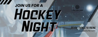 Ice Hockey Night Facebook Cover