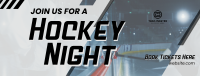 Ice Hockey Night Facebook Cover Image Preview