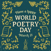 World Poetry Day Instagram Post Image Preview