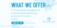 What We Offer Twitter Post Design