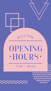 New Opening Hours Facebook Story
