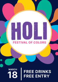 Holi Festival Poster