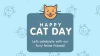 Cat Day Greeting Facebook Event Cover