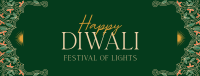 Elegant Diwali Frame Facebook Cover Image Preview