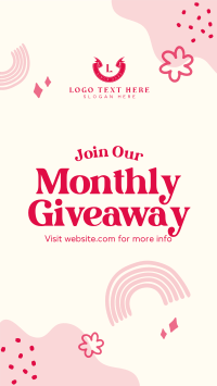 Monthly Giveaway TikTok Video