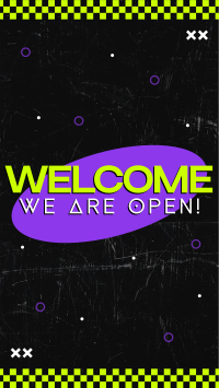 Neon Welcome Instagram Reel Image Preview