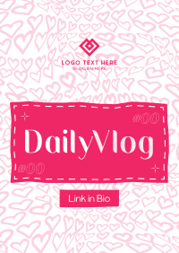 Hearts Daily Vlog Flyer