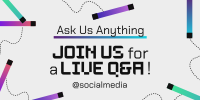 Generic Live Q&A Twitter Post Design