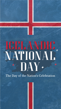 Sparkly Icelandic National Day Instagram Reel Image Preview