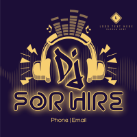 DJ for Hire Instagram Post