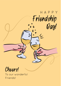 Friendship Day Cheers Flyer