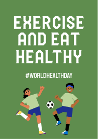 Exercise & Eat Healthy Flyer