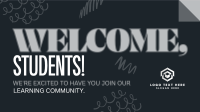 Welcome Students School Animation
