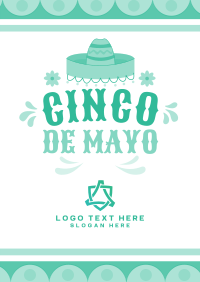 Colorful Hat in Cinco De Mayo Poster