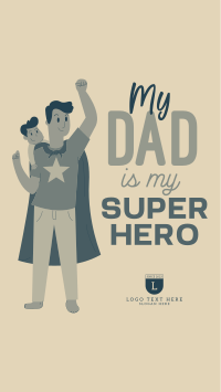 Superhero Dad Facebook Story