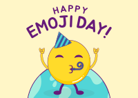 Party Emoji Postcard