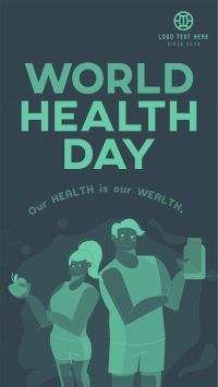 Healthy People Celebrates World Health Day Facebook Story