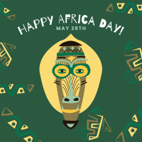 African Mask Instagram Post Design