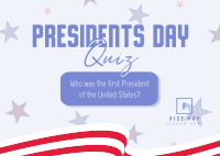 Presidents Day Pop Quiz Postcard Image Preview