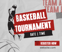 Sports Basketball Tournament Facebook Post