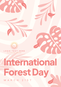 Abstract Forest Day Flyer