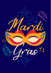 Decorative Mardi Gras Flyer