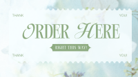 Minimalist Order Here Facebook Event Cover