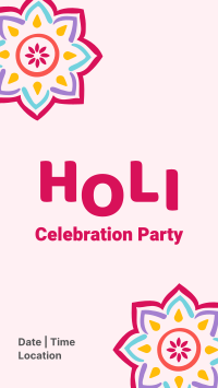 Holi Get Together Facebook Story