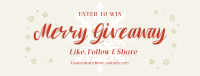 Merry Giveaway Announcement Facebook Cover