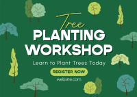 Tree Planting Workshop Postcard