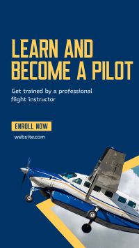 Flight Training Program Facebook Story