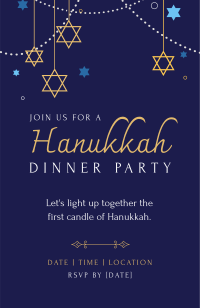 Beautiful Hanukkah Invitation