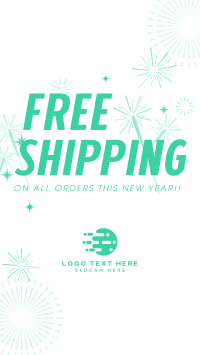 Free Shipping Sparkles Instagram Story