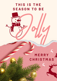 The Jolly Snowman Poster