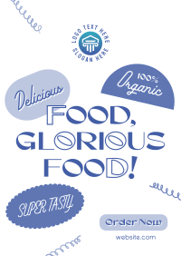 Quirky Food Quote Flyer