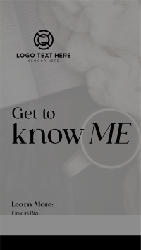 Get to Know Me Facebook Story Design