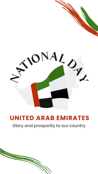 National UAE Flag Facebook Story