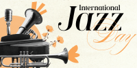 Modern International Jazz Day Twitter Post