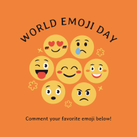 Fun Emoji Day Instagram Post Design